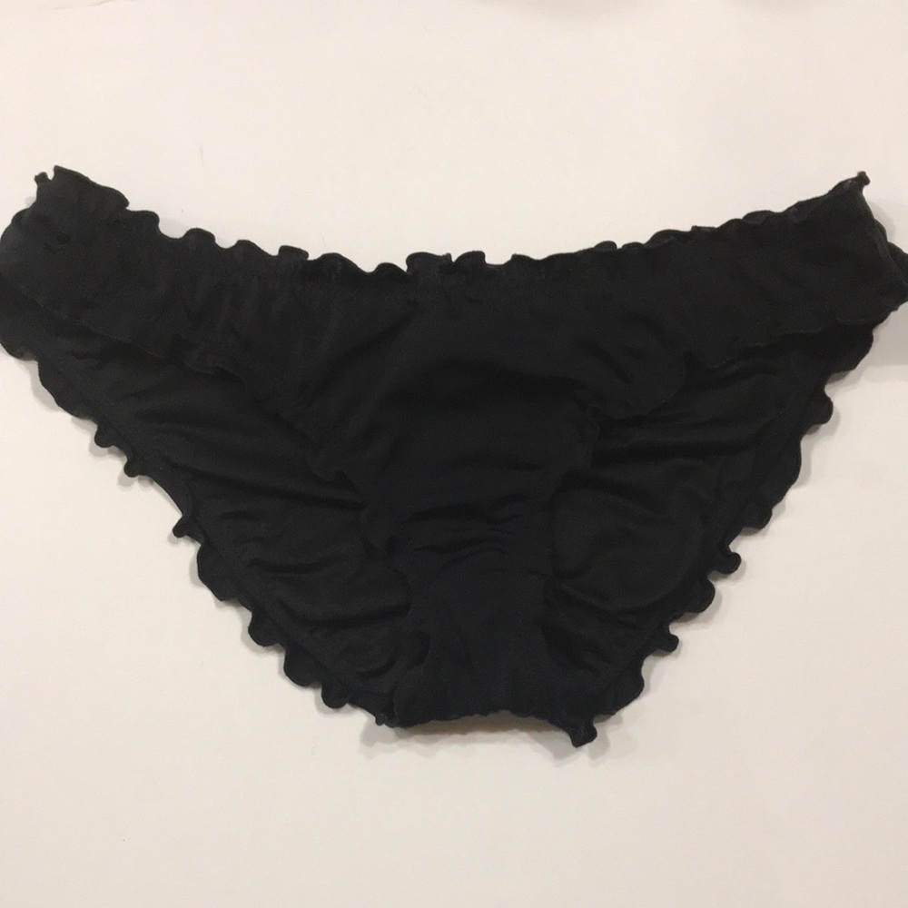 VS Ruffle Cheekini Ruched Back Small Black